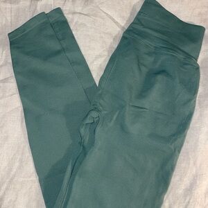 PINK Women's High-Waisted Seamless  Leggings Small color green